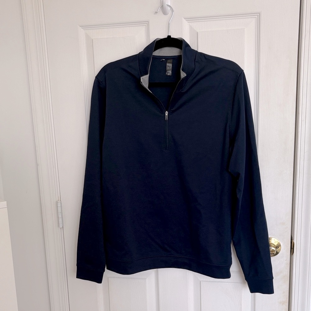 Men's Navy Quarter-Zip Sweater